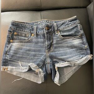 American Eagle Dark Blue Jean Shorts